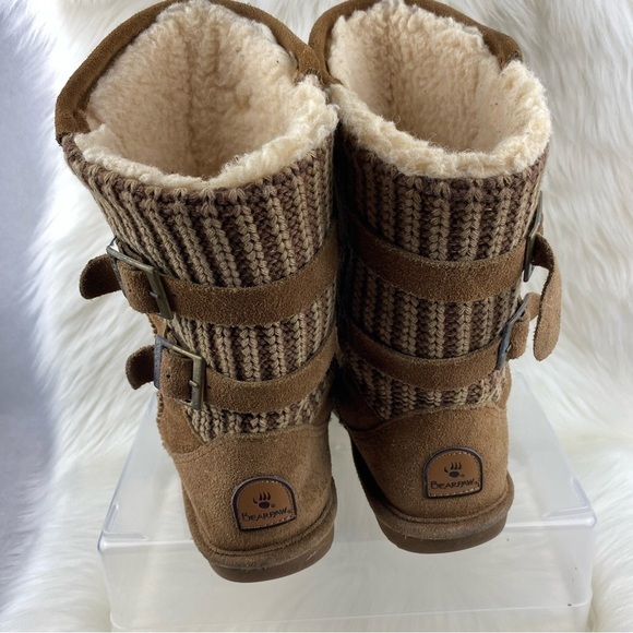 BEARPAW BOSHIE CHESTNUT DISTRESS SNOW- WINTER BOOTS SIZE 7 - Picture 3 of 10